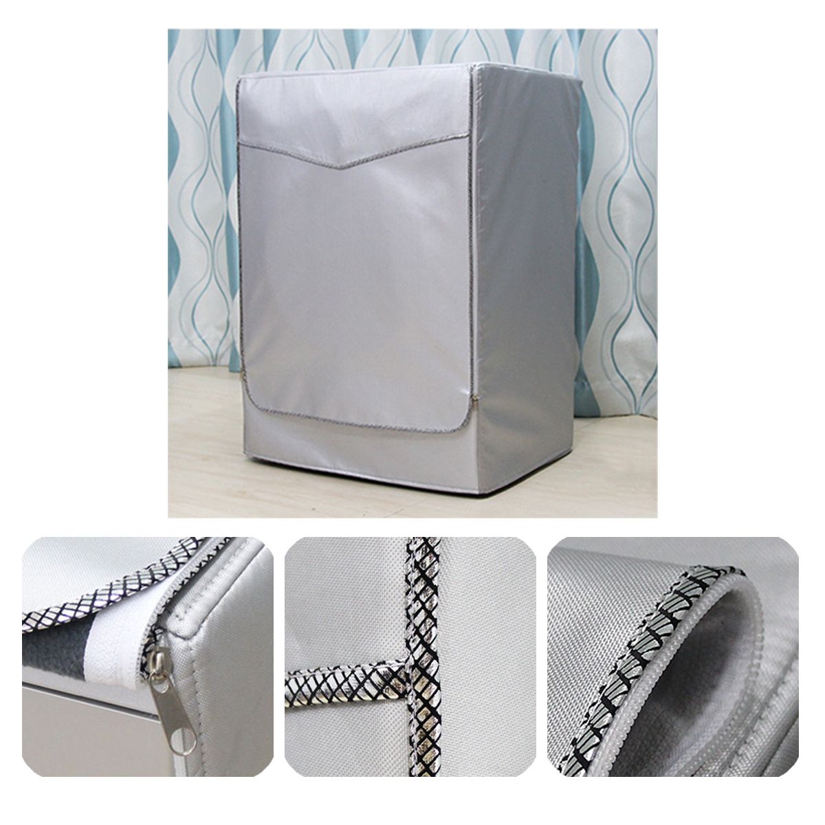 Home-Sunscreen-Washing-Machine-Cover-Laundry-Dryer-Polyester-Silver-Coating-1456358