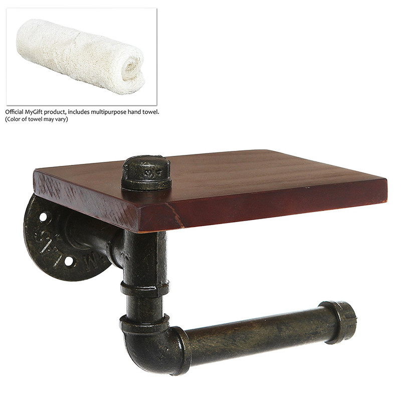 Industrial-Style-Iron-Pipe-Toilet-Paper-Holder-Roller-With-Wood-Shelf-1260178