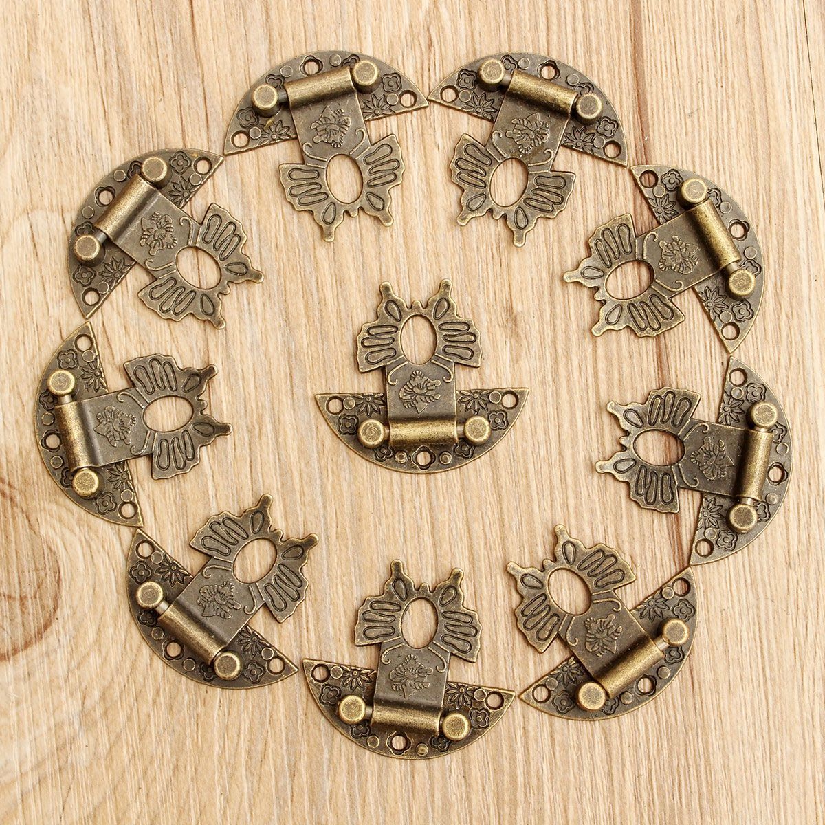 Jewelry-Wooden-Box-Lock-Buckle-Decorative-Hardware-Butterfly-Clasp-Antique-Bronze-1427531