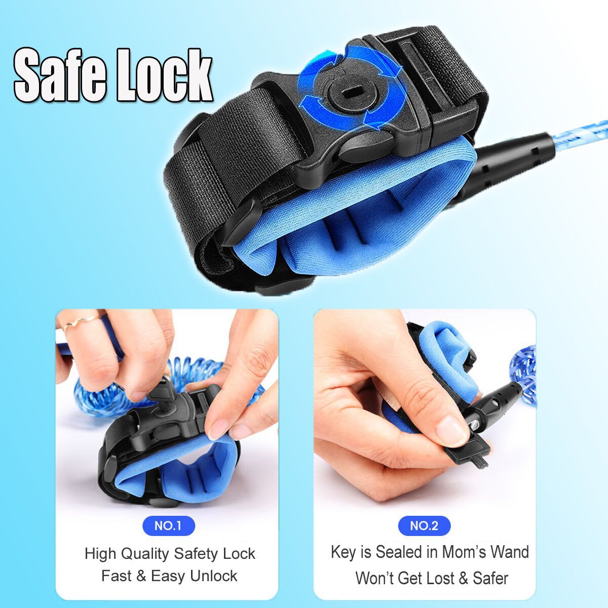 Kids-Baby-Safety-Lock-Anti-lost-Night-Reflective-Harness-Rope-Wristband-Child-Leash-1354621