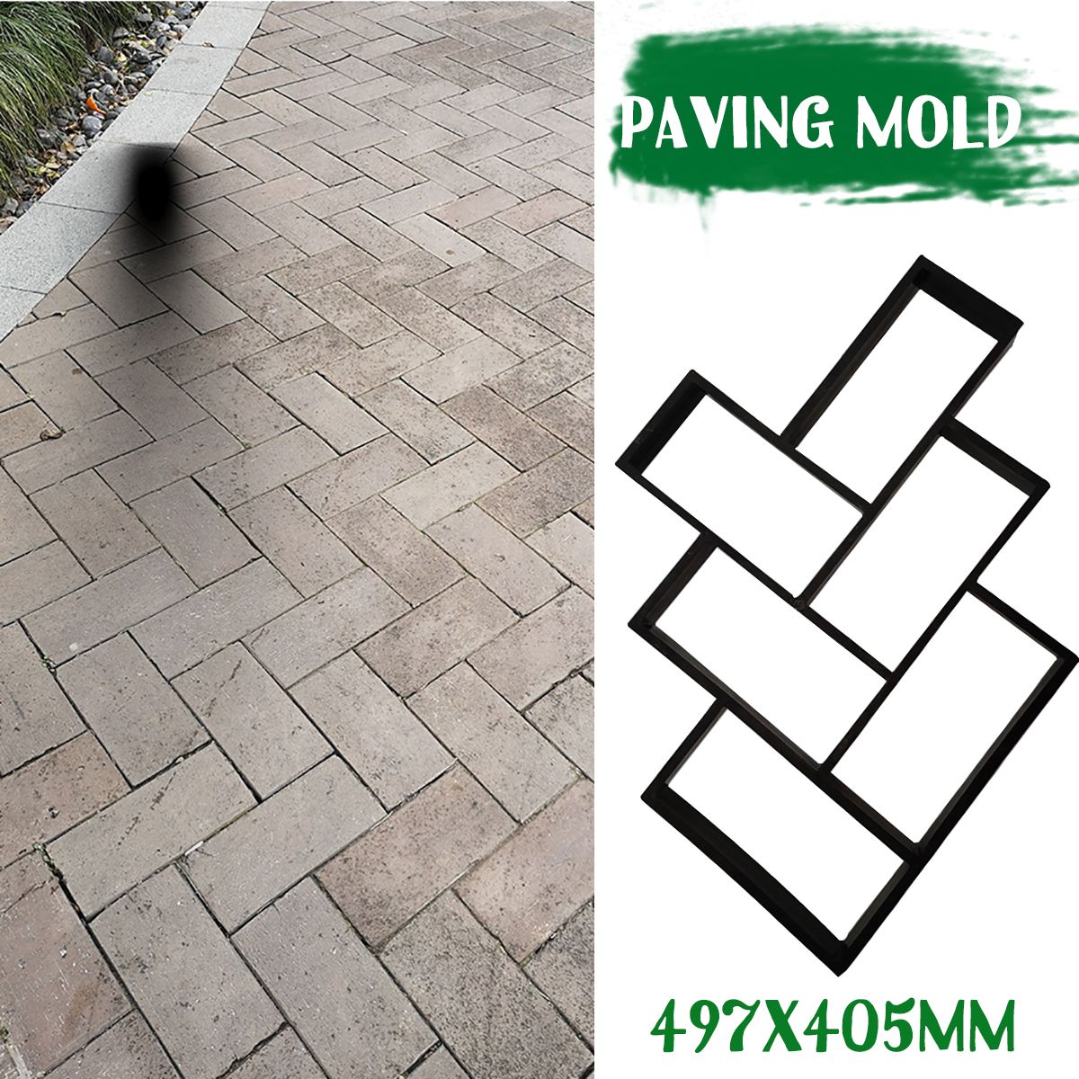L-Cement-Brick-Stone-Road-Paver-Maker-Garden-Walk-Pavement-Mold-Path-DIY-Paving-1561531