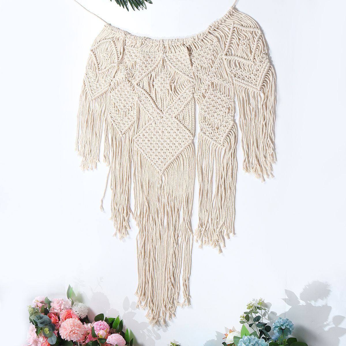 Large-Woven-Macrame-Wall-Hanging-Cotton-Bohemian-Tapestry-Room-Decoration-1727277