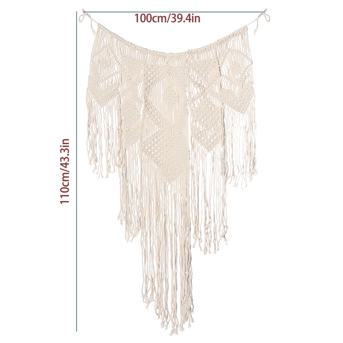 Large-Woven-Macrame-Wall-Hanging-Cotton-Bohemian-Tapestry-Room-Decoration-1727277