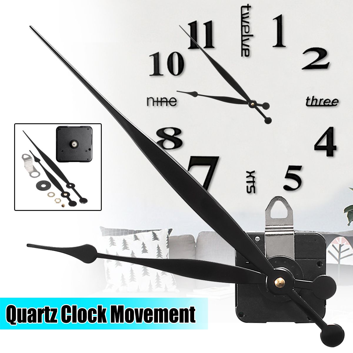 Long-Hand-Quartz-Clock-Movement-Mechanism-Motor-High-Torque-Hour-Minute-Hands-DIY-Module-Kit-1333713