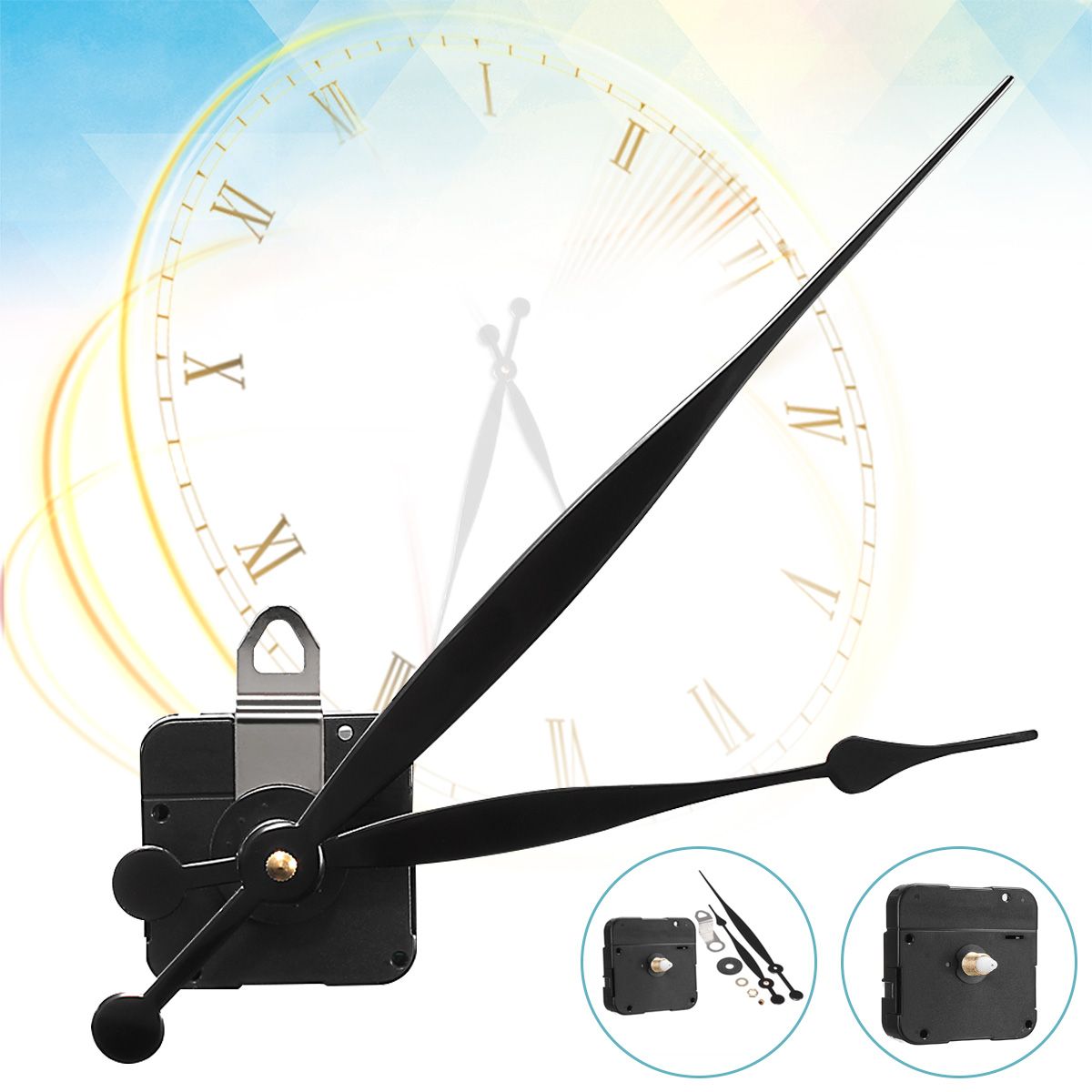 Long-Hand-Quartz-Clock-Movement-Mechanism-Motor-High-Torque-Hour-Minute-Hands-DIY-Module-Kit-1333713