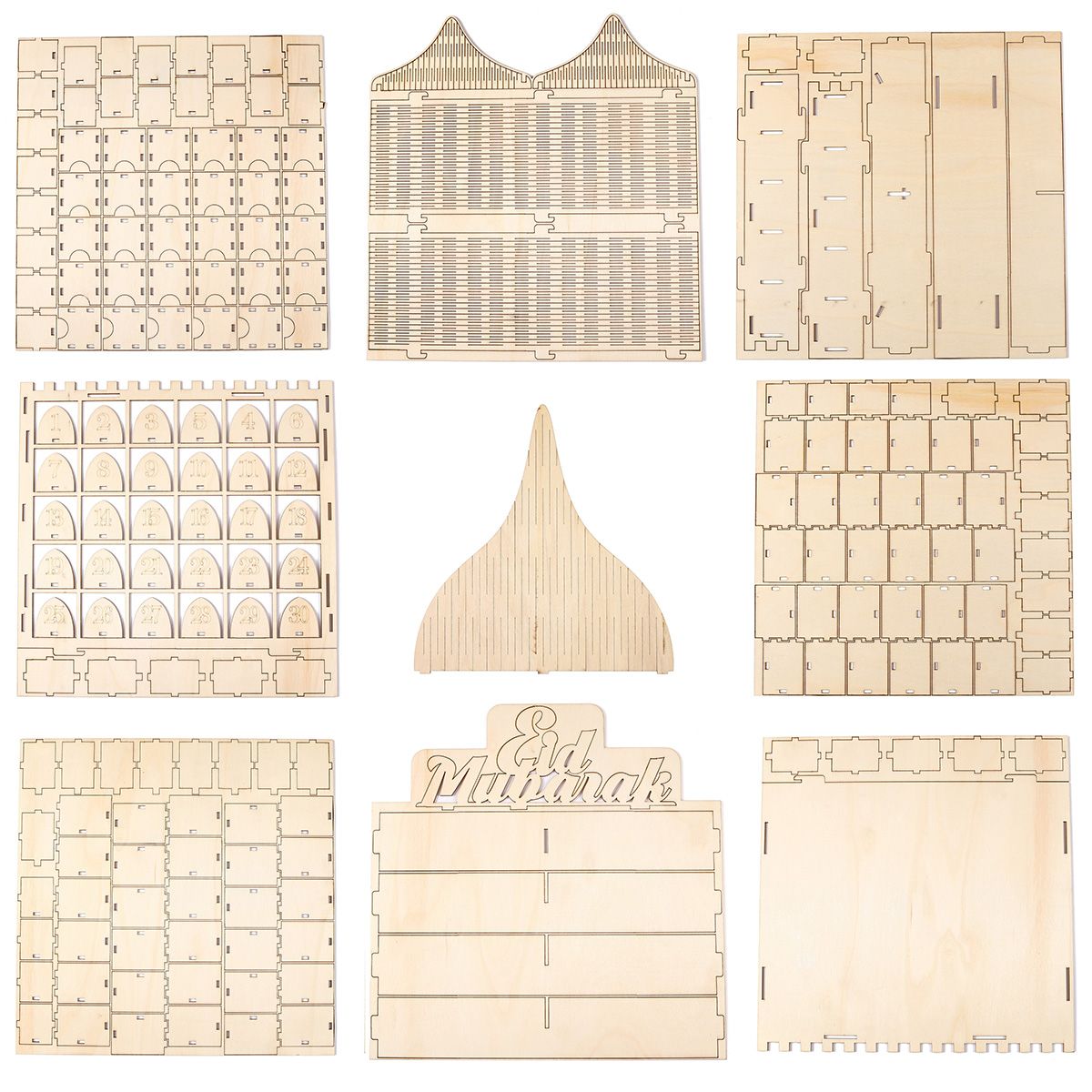 MDF-Wooden-Decorations-Ramadan-Advent-Calendar-DIY-House-Drawer-Stand-Rack-1462091