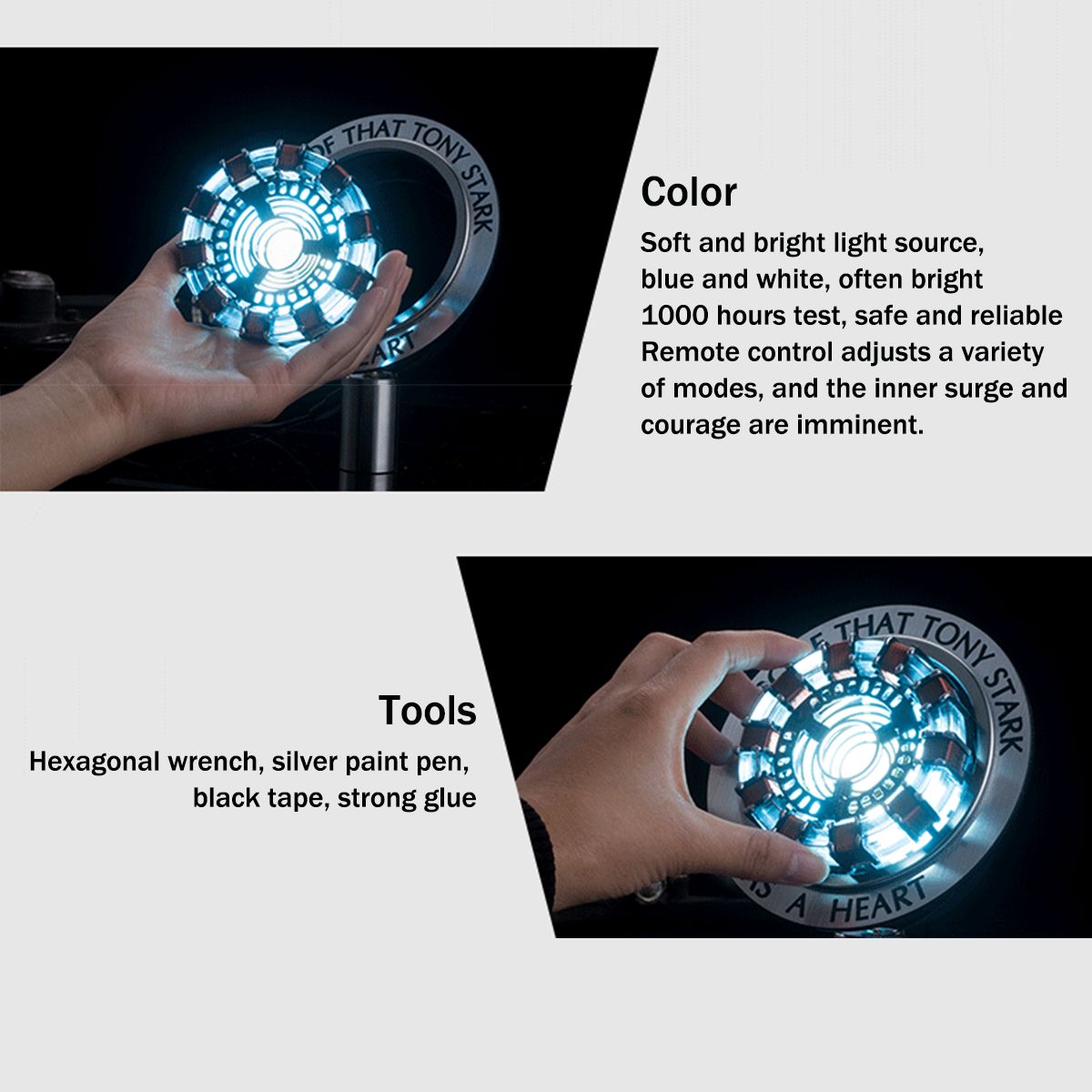 MK1-Acrylic-Tony-DIY-Arc-Reactor-Lamp-Arcylic-Kit-Illuminant-LED-Flash-Light-Set-1420733