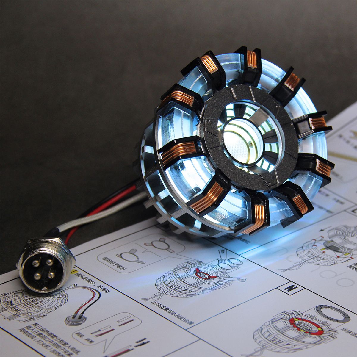 MK2-Tony-DIY-Arc-Reactor-Lamp-Stainless-Steel-Kit-Illuminant-LED-Flash-Light-Set-1429464