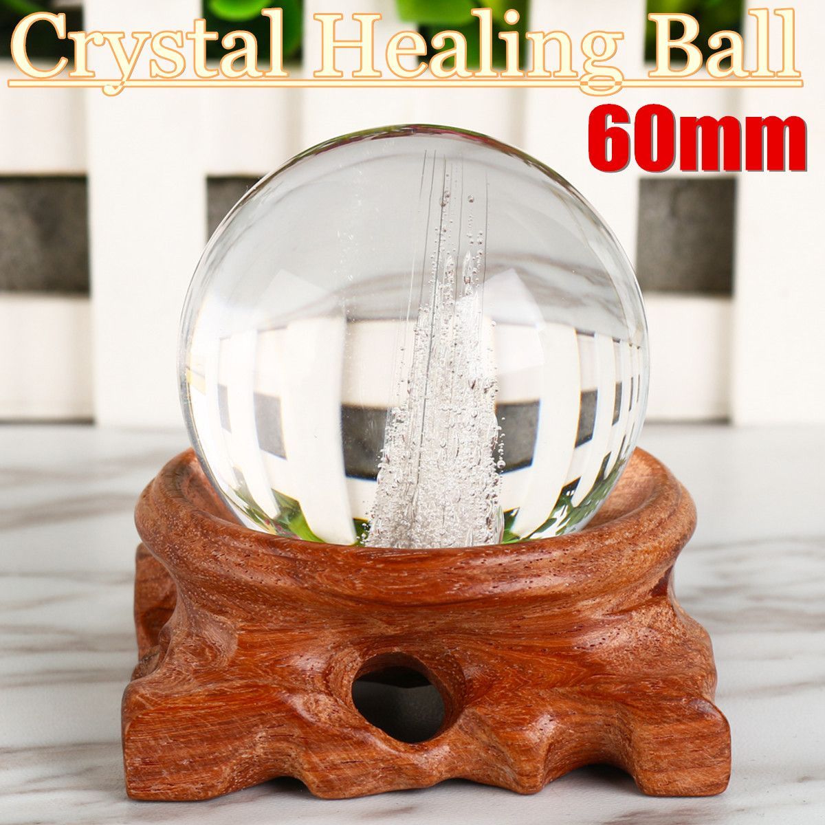 Melting-Stone-Sphere-Quartz-60mm-Clear-Crystals-Ball-Healing-Rock-Decor--Stand-1537541