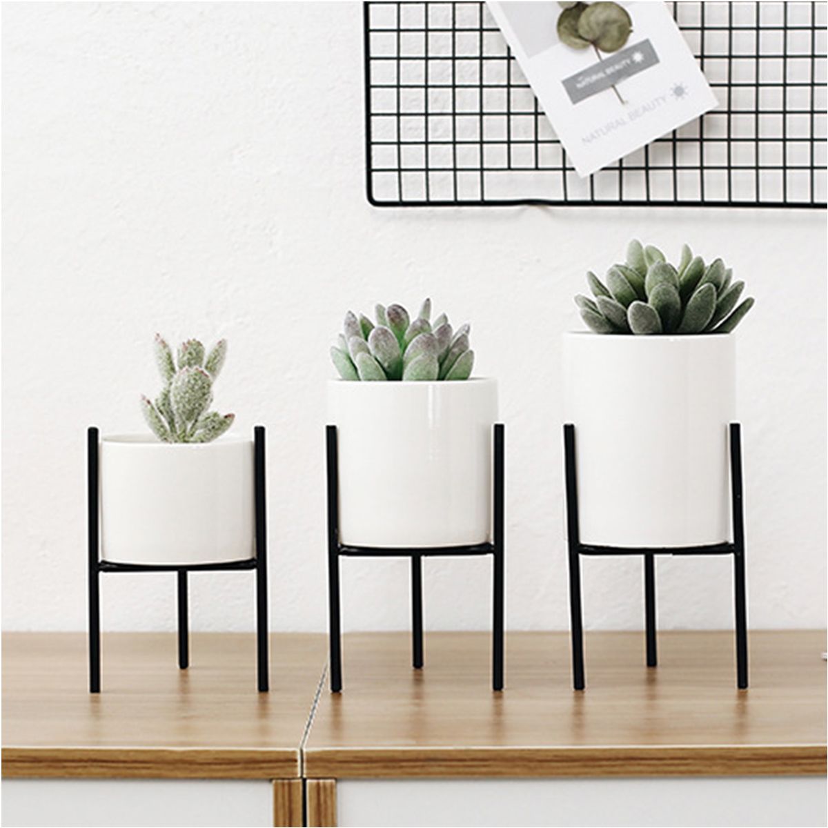 Metal-Plant-Stand-Flower-Pot-Shelves-Rack-Holder-Aron-Frame-Ceramic-Vase-1332923