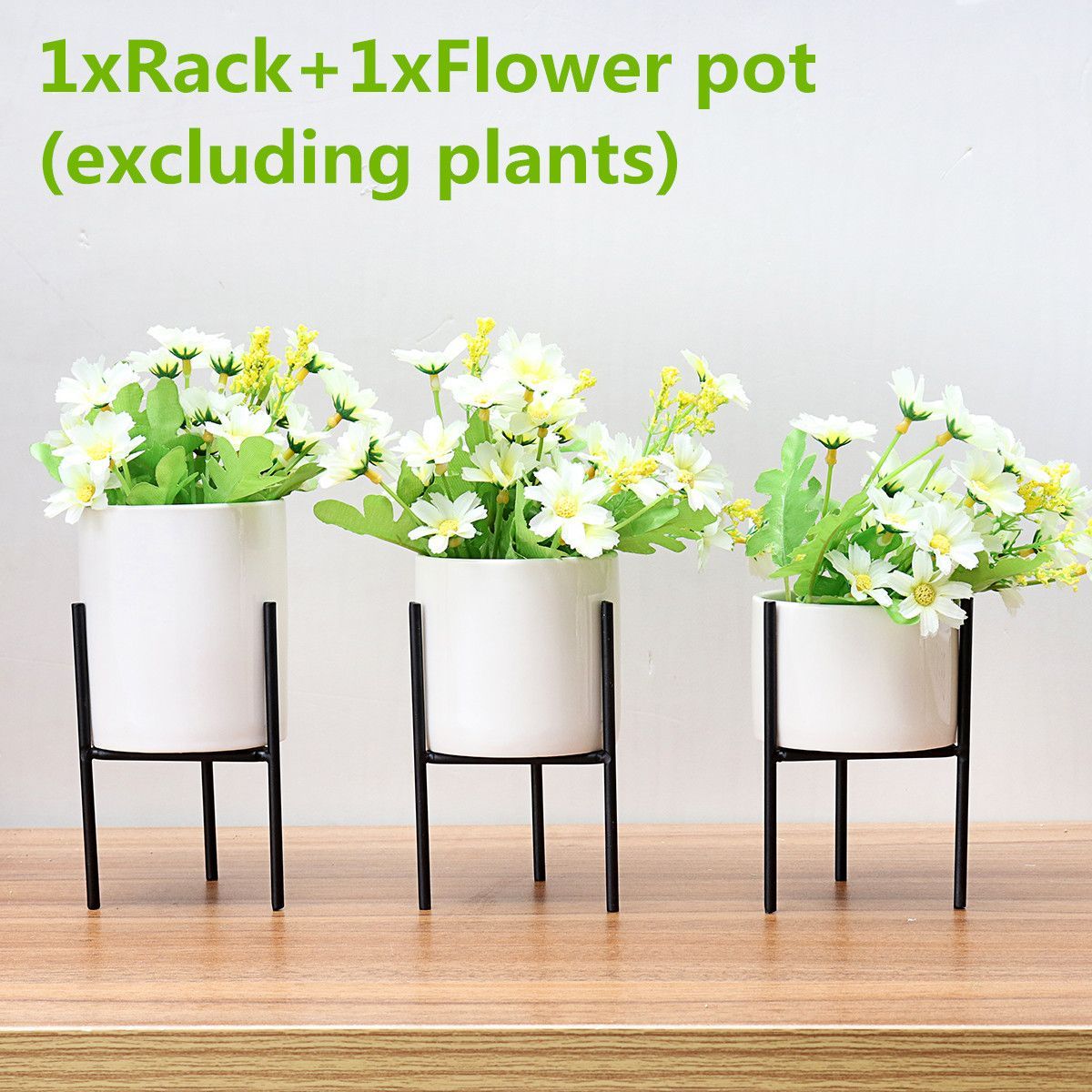 Metal-Plant-Stand-Flower-Pot-Shelves-Rack-Holder-Aron-Frame-Ceramic-Vase-1332923