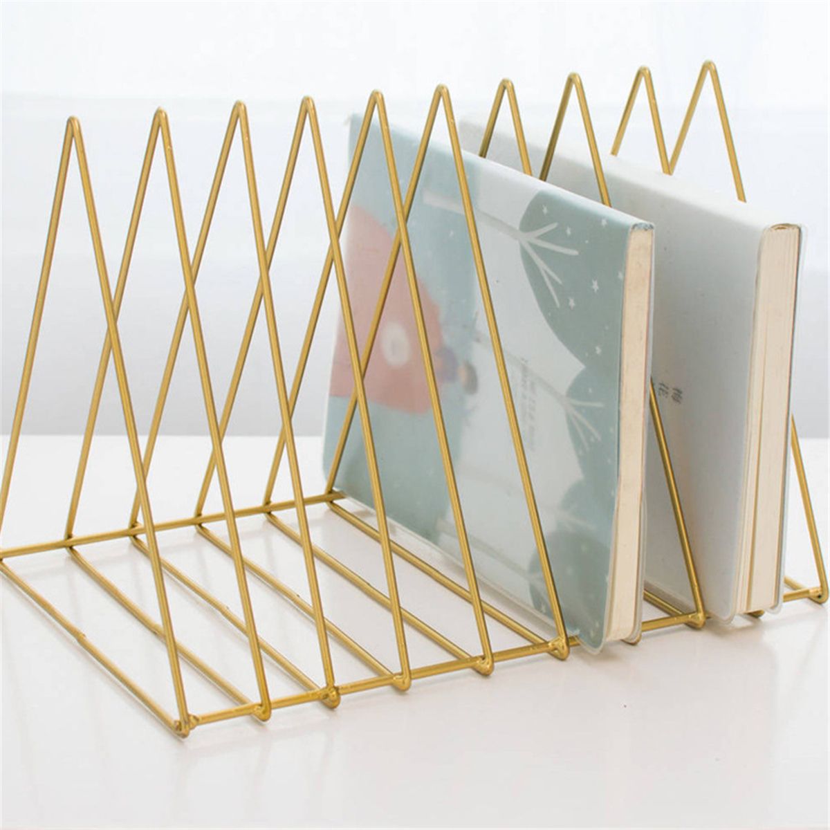 Metal-Triangle-Iron-Art-Desktop-Bookshelf-Letter-Magazine-Rack-Holder-Home-Office-Storage-1356456