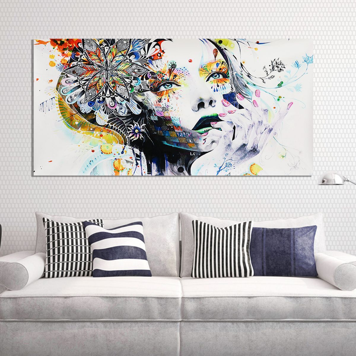 Modern-Artwork-Decor-Girl-Canvas-Oil-Painting-Print-Picture-Home-Wall-Art-Decor-Unframed-1752251