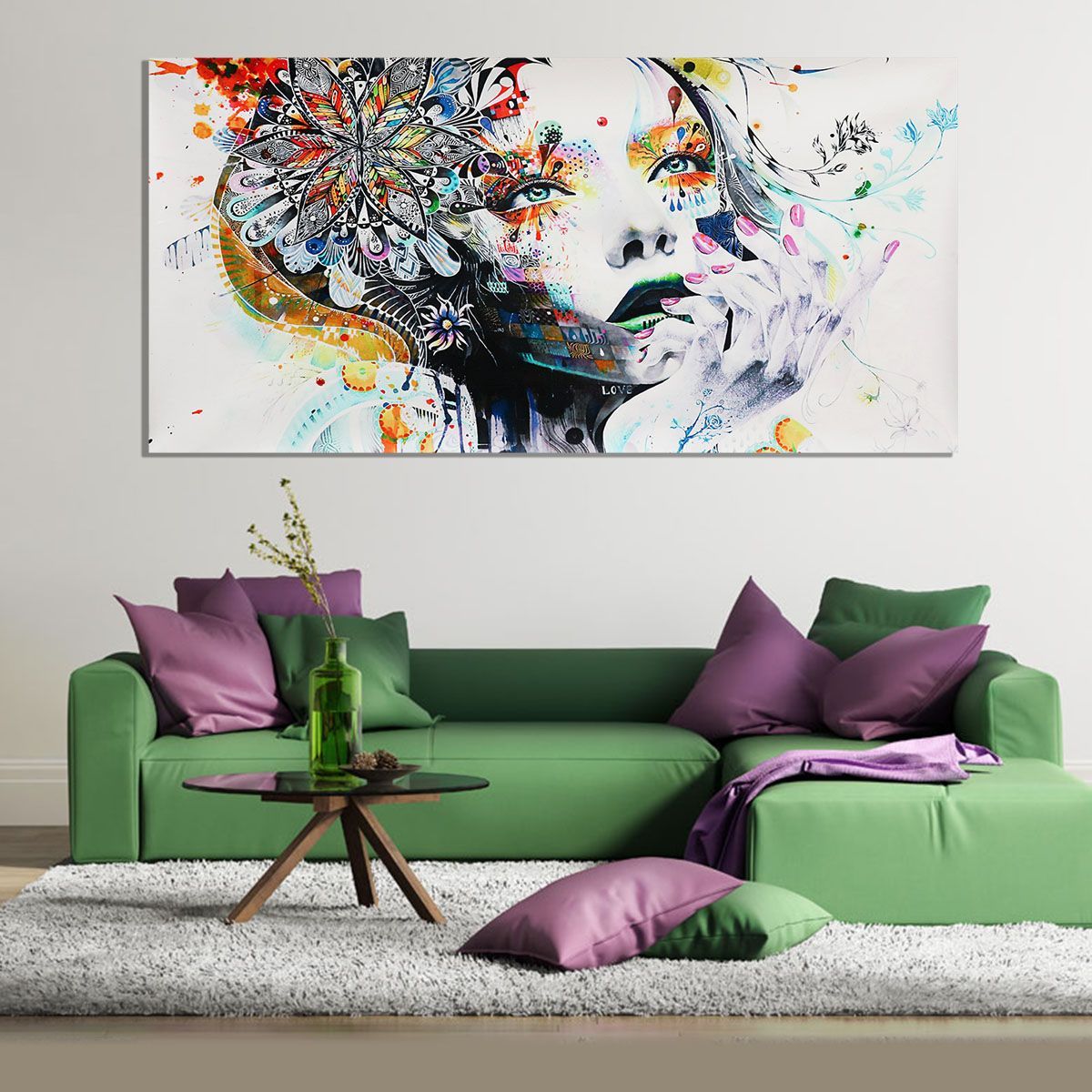 Modern-Artwork-Decor-Girl-Canvas-Oil-Painting-Print-Picture-Home-Wall-Art-Decor-Unframed-1752251