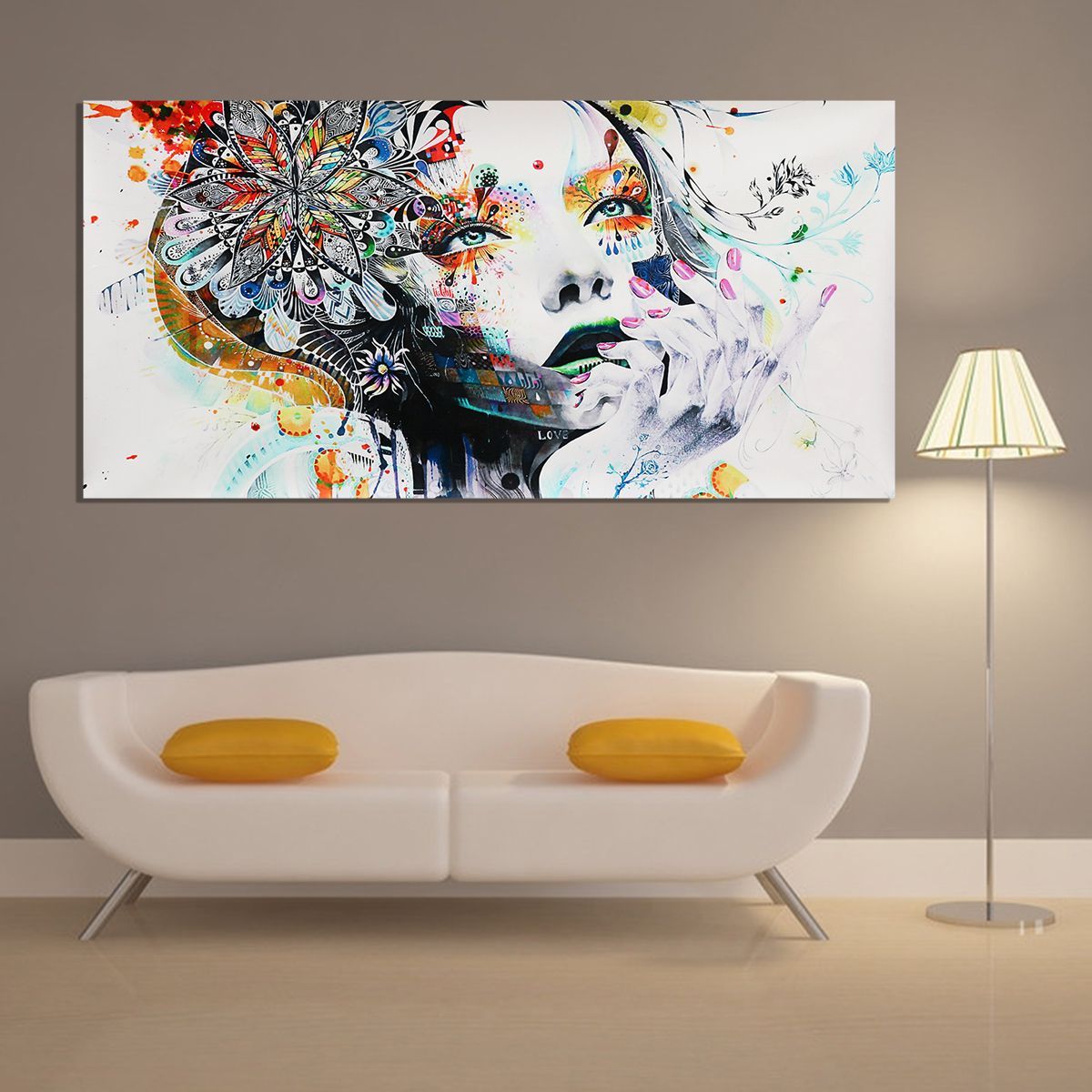 Modern-Artwork-Decor-Girl-Canvas-Oil-Painting-Print-Picture-Home-Wall-Art-Decor-Unframed-1752251