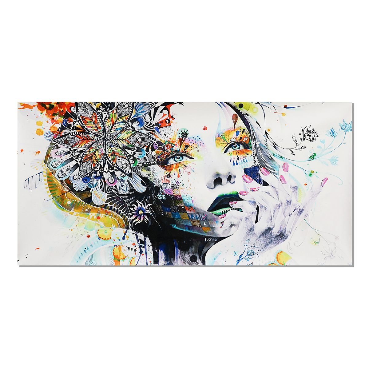 Modern-Artwork-Decor-Girl-Canvas-Oil-Painting-Print-Picture-Home-Wall-Art-Decor-Unframed-1752251