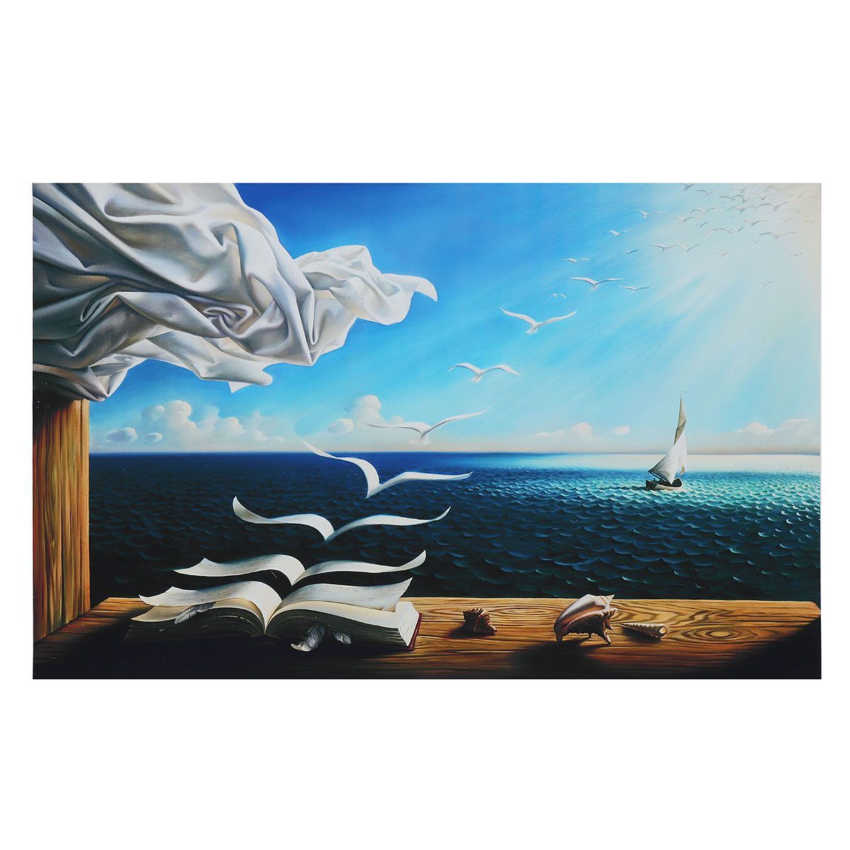 Modern-Sea-Canvas-Print-Painting-Poster-Wall-Mount-Art-Unframed-Picture-Home-Decorations-1465368