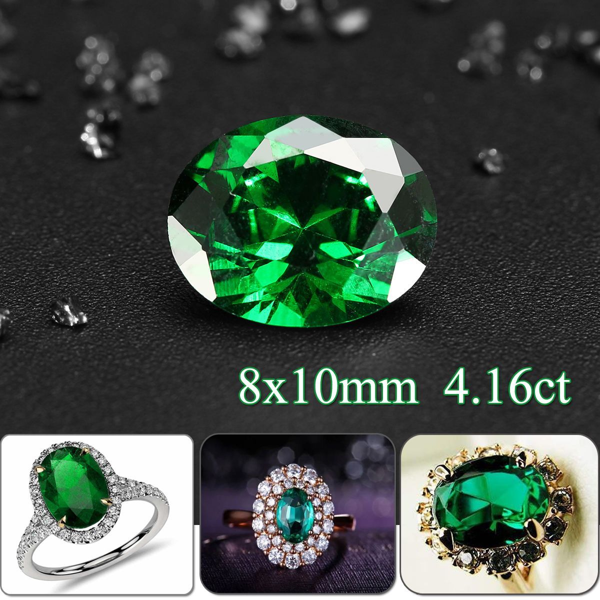 Natural-Mined-Colombia-Green-Emerald-8x10mm-416ct-Oval-Cut-VVS-AAA-Loose-Gems-Decorations-1551410