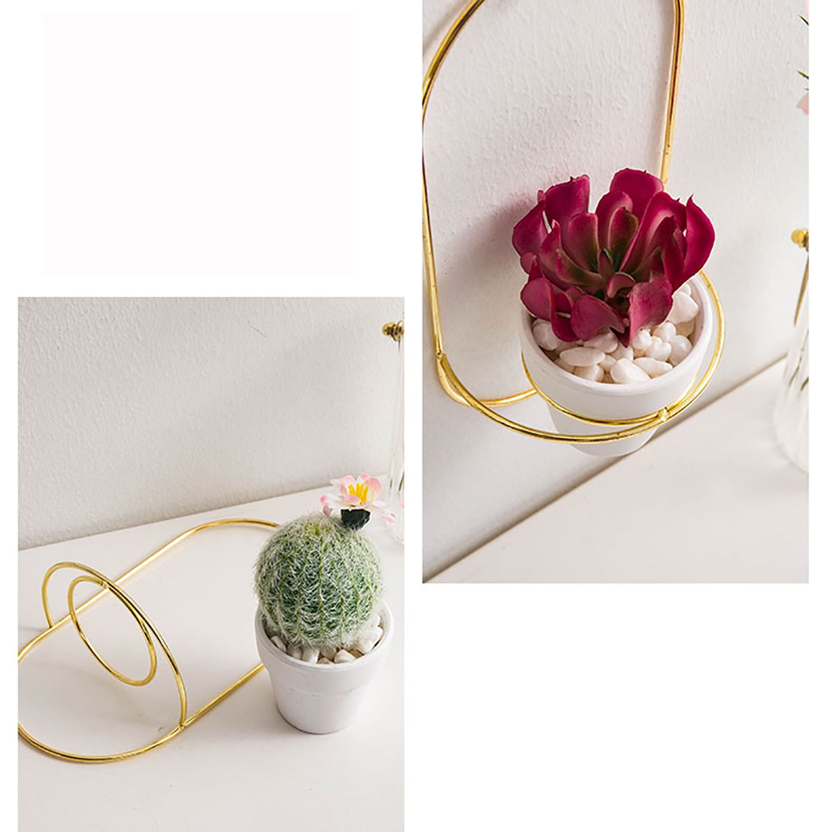 Nordic-Modern-Succulent-Flower-Planter-Pot-With-Iron-Pot-Shelf-Stand-Garden-Decoration-1728449