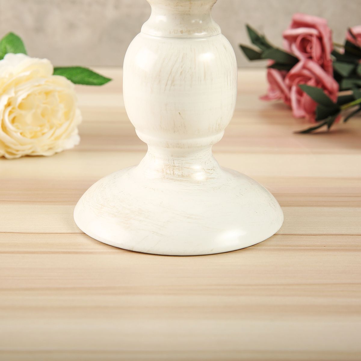 Nordic-White-Metal-Candle-Holder-Glass-Head-Iron-Candlestick-Home-Wedding-Decor-1579869