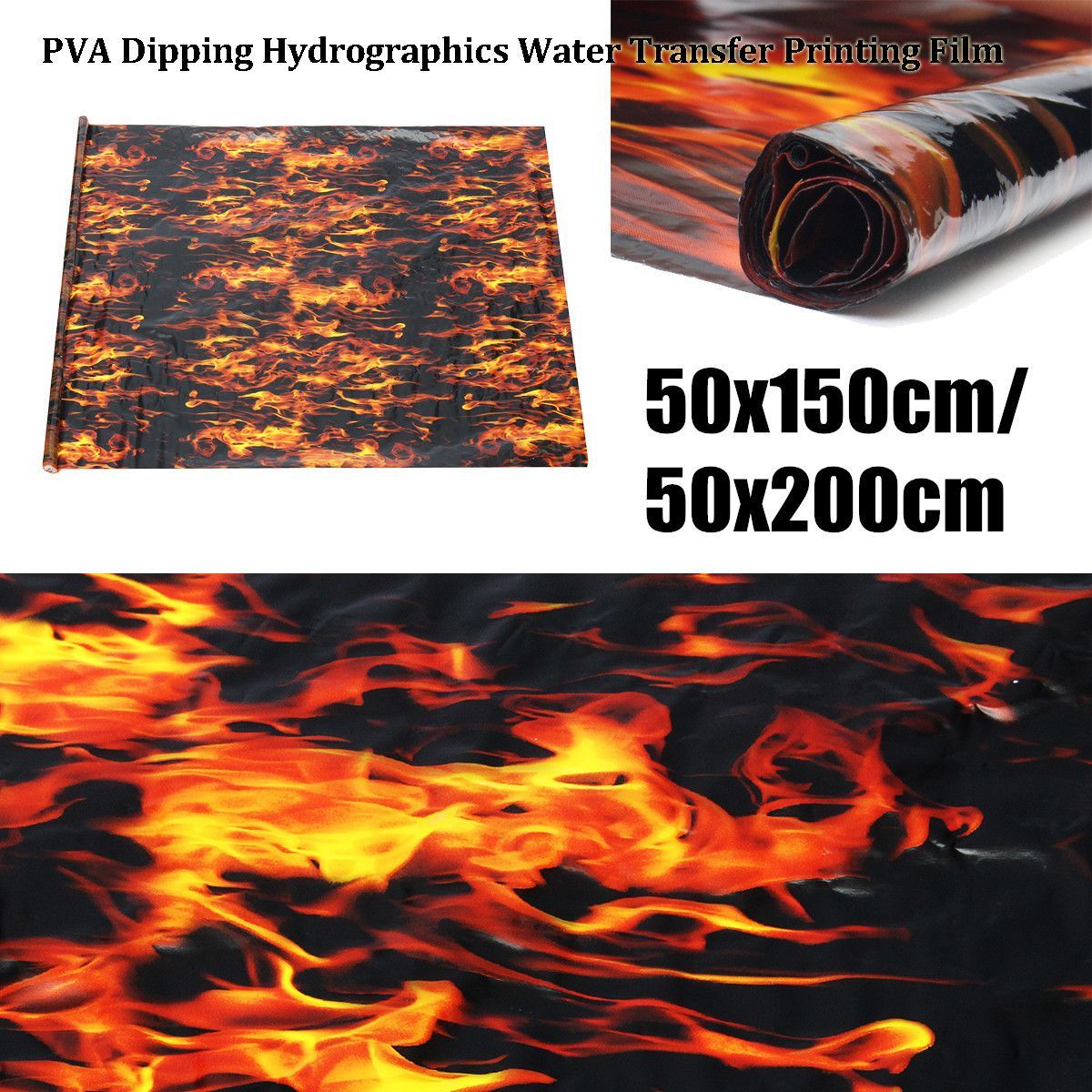 PVA-Hydrographic-Black-Flame-Fire-Water-Transfer-Printing-Hydro-Dip-Film-Car-Decal-1370769
