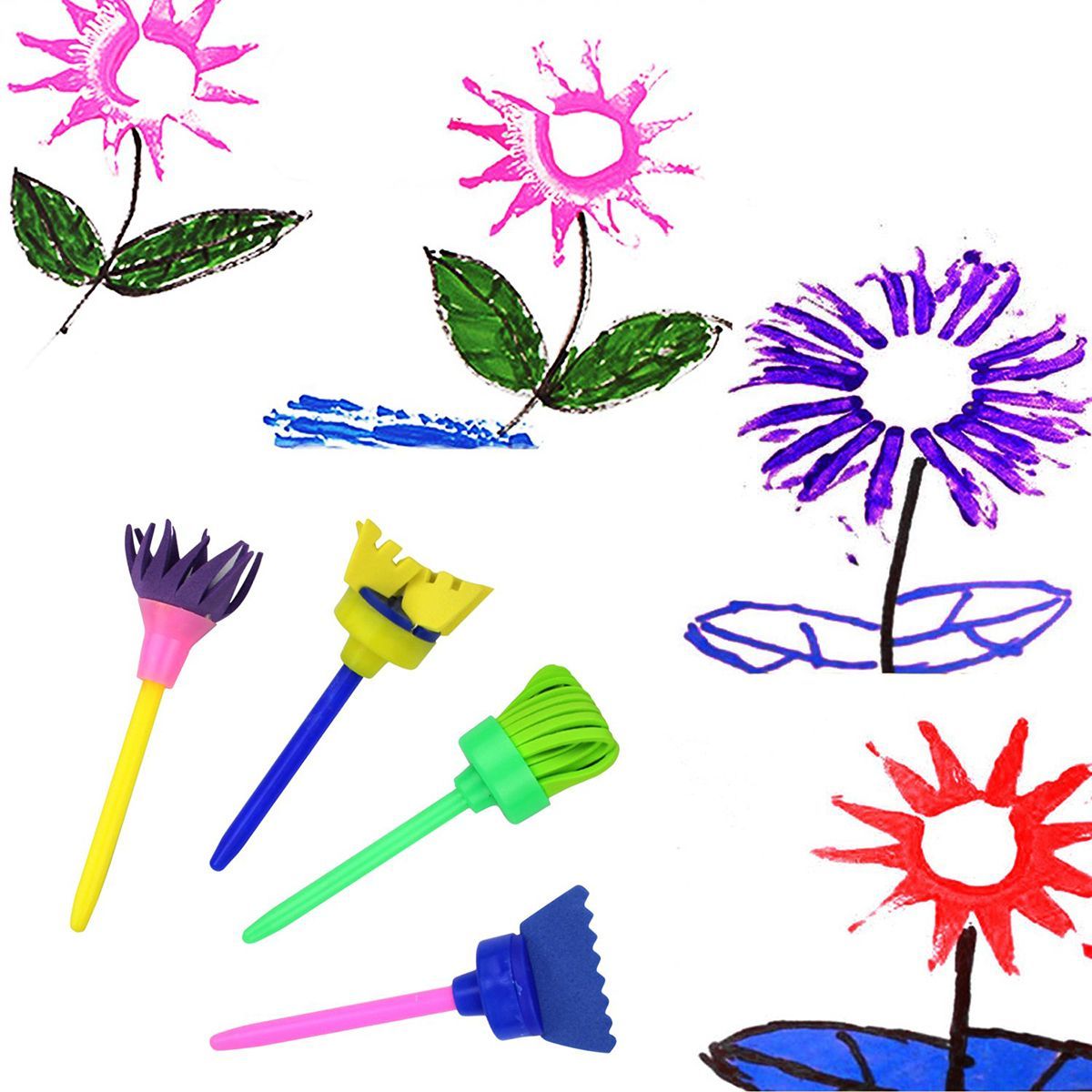 Painting-Creative-Graffiti-Stamp-Drawing-Children-Sponge-Brush-Flower-Kids-Toys-1528181