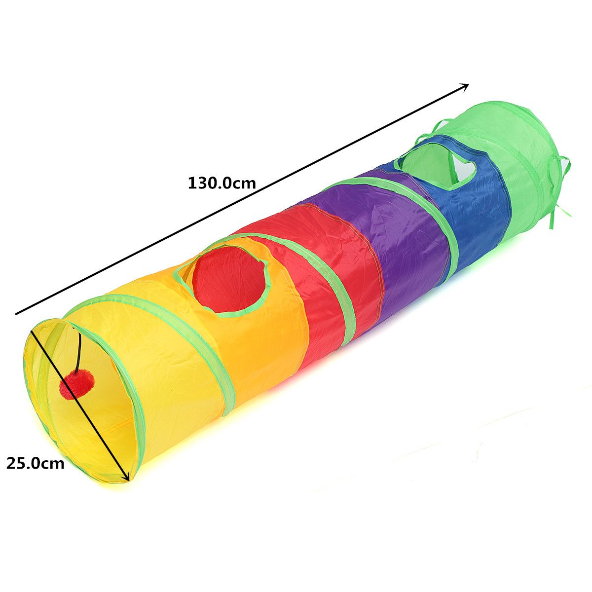 Pet-Tunnel-Cat-Printed-Green-Crinkly-Tunnel-Toy-With-Ball-Play-Fun-Toys-1322549