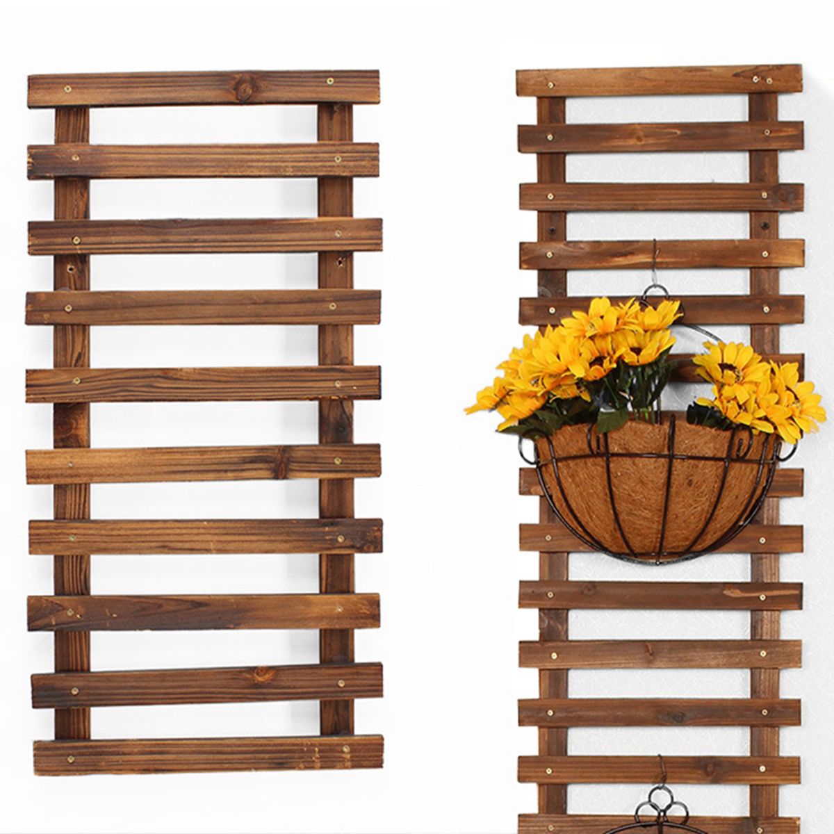 Plant-Flower-Hanger-Holder-Hanging-Basket-Pot-Wood-Climbing-Rack-Craft-Ladder-1520144