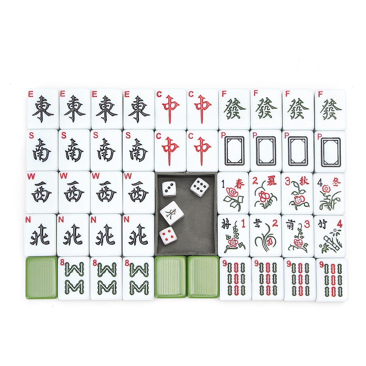 Portable-Vintage-Collection-Chinese-Mahjong-Rare-Game-144-Tiles-Mah-Jong-Set-1706671