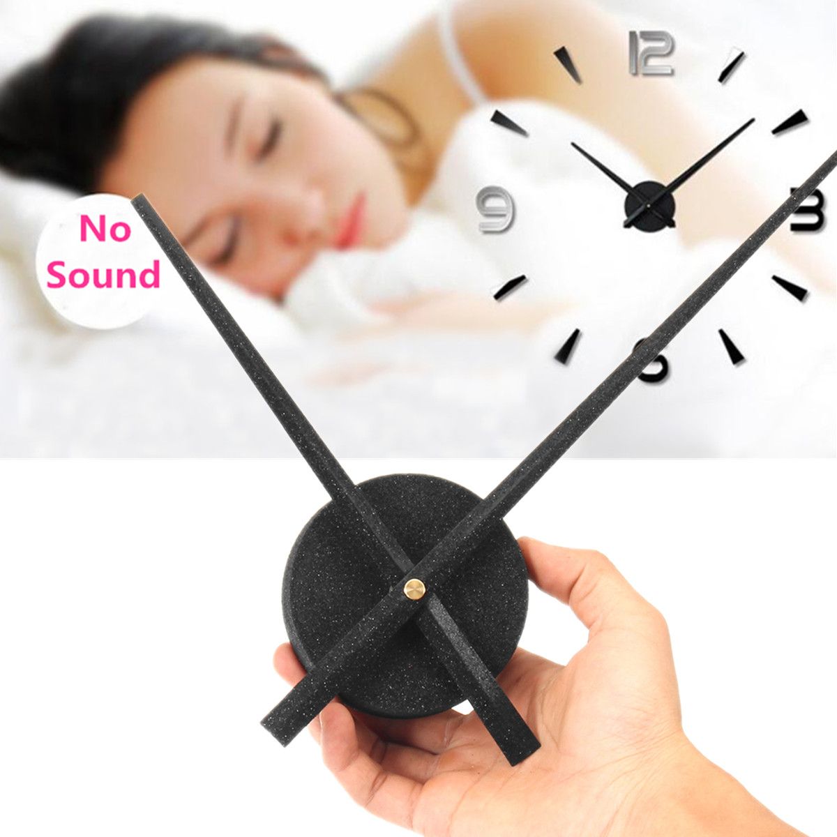 Quartz-Wall-Clock-Movement-Mechanism-Motor-and-Long-Silent-Hands-DIY-Repair-Part-1604689
