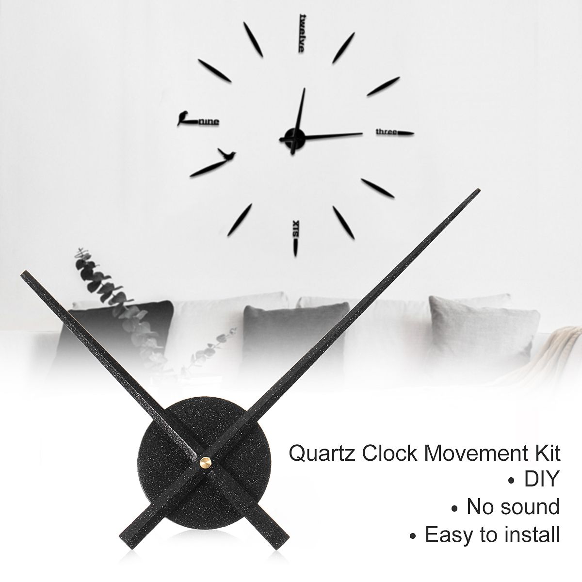 Quartz-Wall-Clock-Movement-Mechanism-Motor-and-Long-Silent-Hands-DIY-Repair-Part-1604689