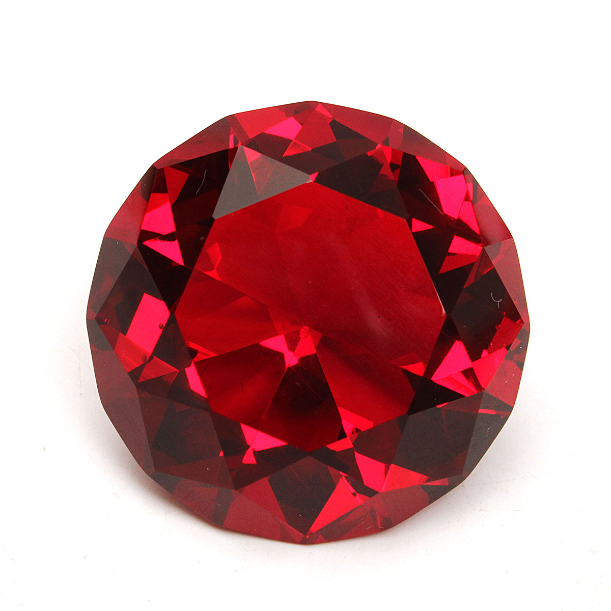 Red-Diamond-Shaped-Crystal-Glass-Art-Paperweight-Wedding-Favors-Shower-Home-Decor-40mm-1451072