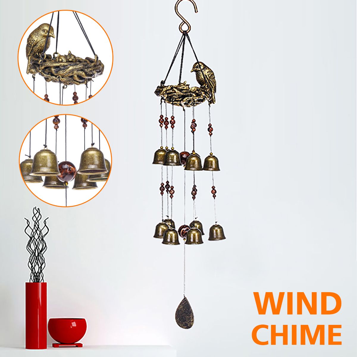 Resin-Birds-Nest-Wind-Chimes-Pendant-Cross-Border-Exclusively-For-Brass-Bell-Wind-Chimes-Outdoor-Gar-1730986