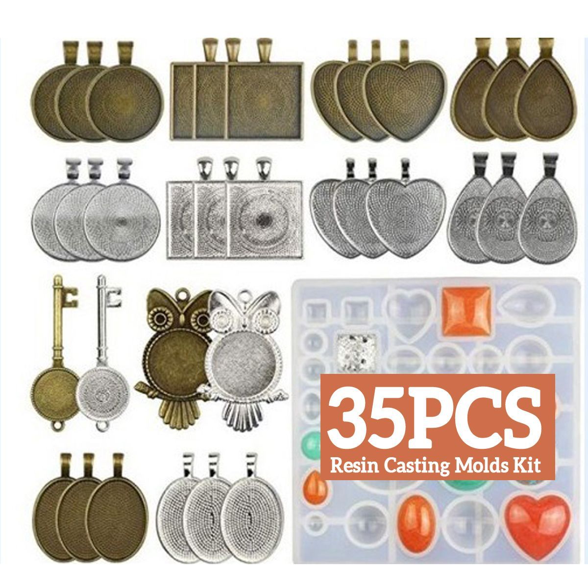 Resin-Casting-Molds-Kit-Silicone-DIY-Mold-Jewelry-Pendant-Mould-Making-Craft-Set-1752669