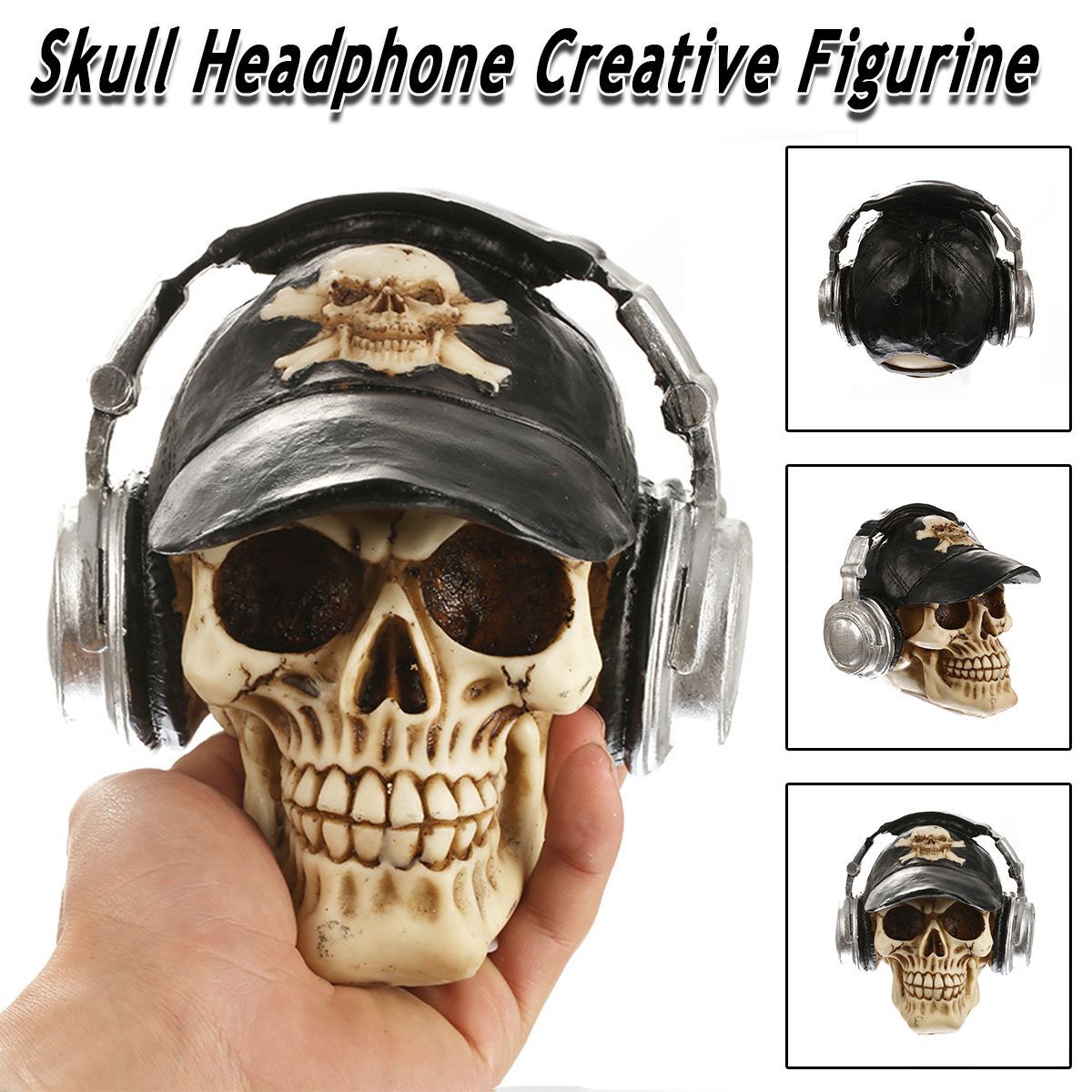 Resin-Craft-Statues-For-Decoration-Skull-Wthe-Headphone-Creative-Skull-Figurines-Sculpture-1369715