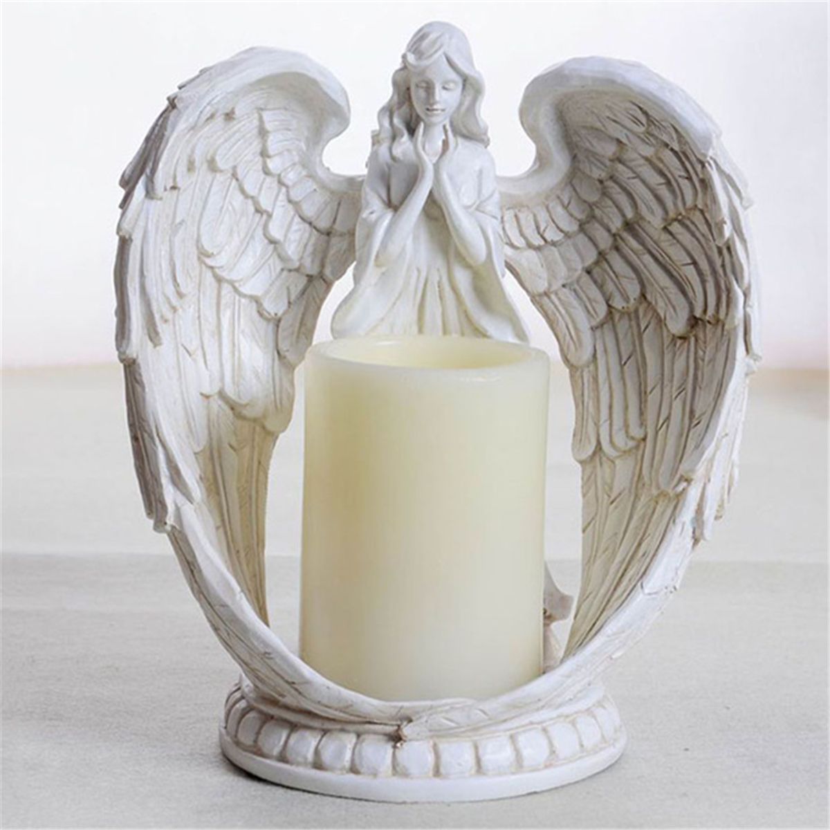 Resin-Electronic-Angel-Candle-Holder-Feather-Wings-Memorial-Ornaments-Light-Decorations-1516565