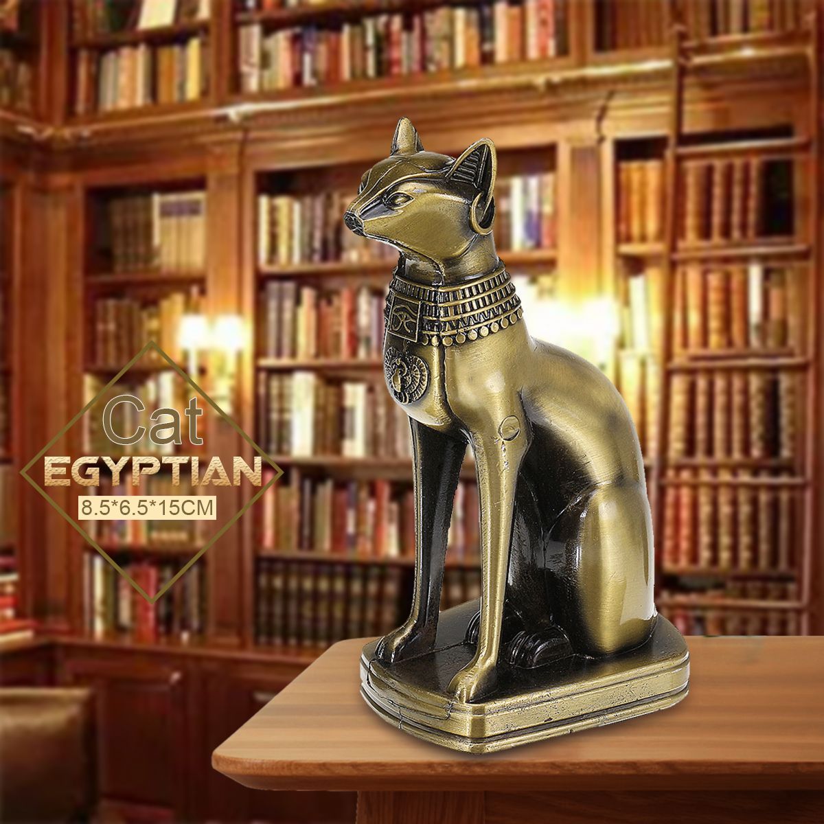 Retro-Egyptian-Cat-Ornament-Bronze-Alloy-Home-Decorations-Gift-Collection-Sculpture-1563184