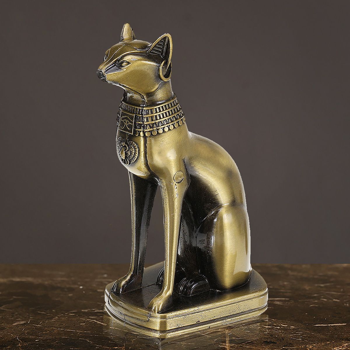 Retro-Egyptian-Cat-Ornament-Bronze-Alloy-Home-Decorations-Gift-Collection-Sculpture-1563184