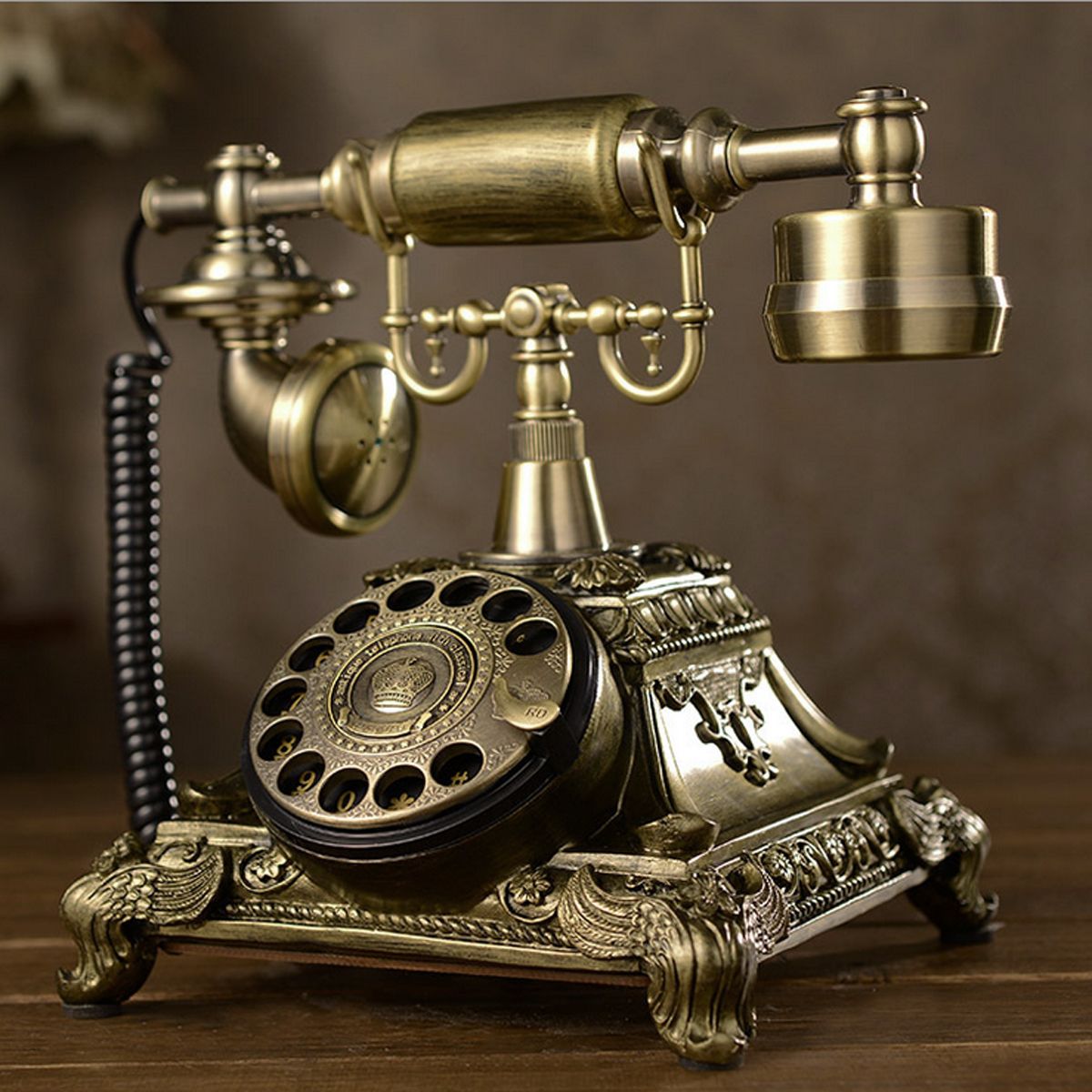 Retro-Vintage-Push-Button-Ceramic-Antique-Telephone-Dial-Desk-Phone-Home-Decor-1450746