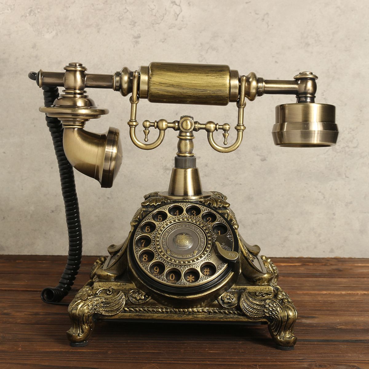 Retro-Vintage-Push-Button-Ceramic-Antique-Telephone-Dial-Desk-Phone-Home-Decor-1450746