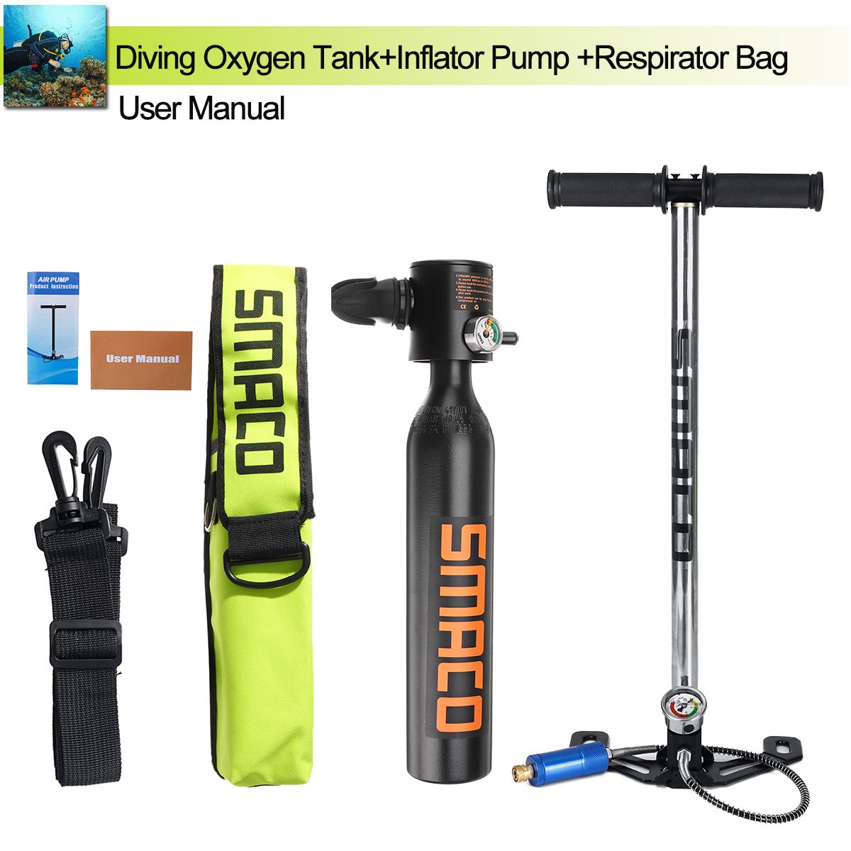 SMACO-05L-Portable-Diving-Reserve-Air-Tank-Set-Hand-Pump-Oxygen-Cylinder-Mini-Operated-Pump-1522236