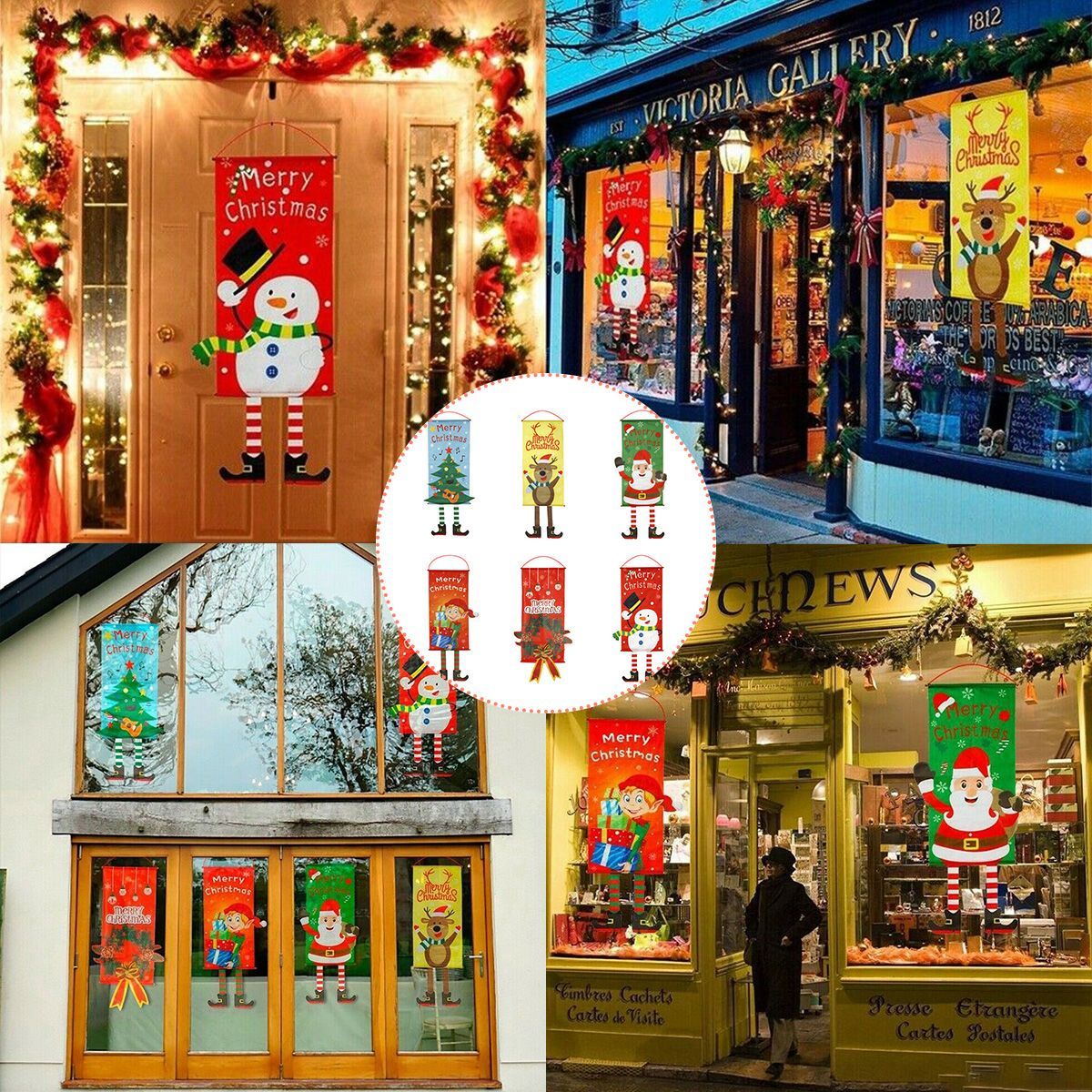 Santa-Claus-Snowman-Door-Hanging-Christmas-Tree-Home-Decor-Ornaments-Xmas-Gift-1752973