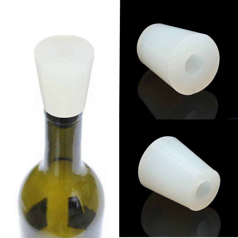 Silicone-Plug-w-Hole-for-Airlock-Valve-Cap-Bubbler-Brew-Food-1574793