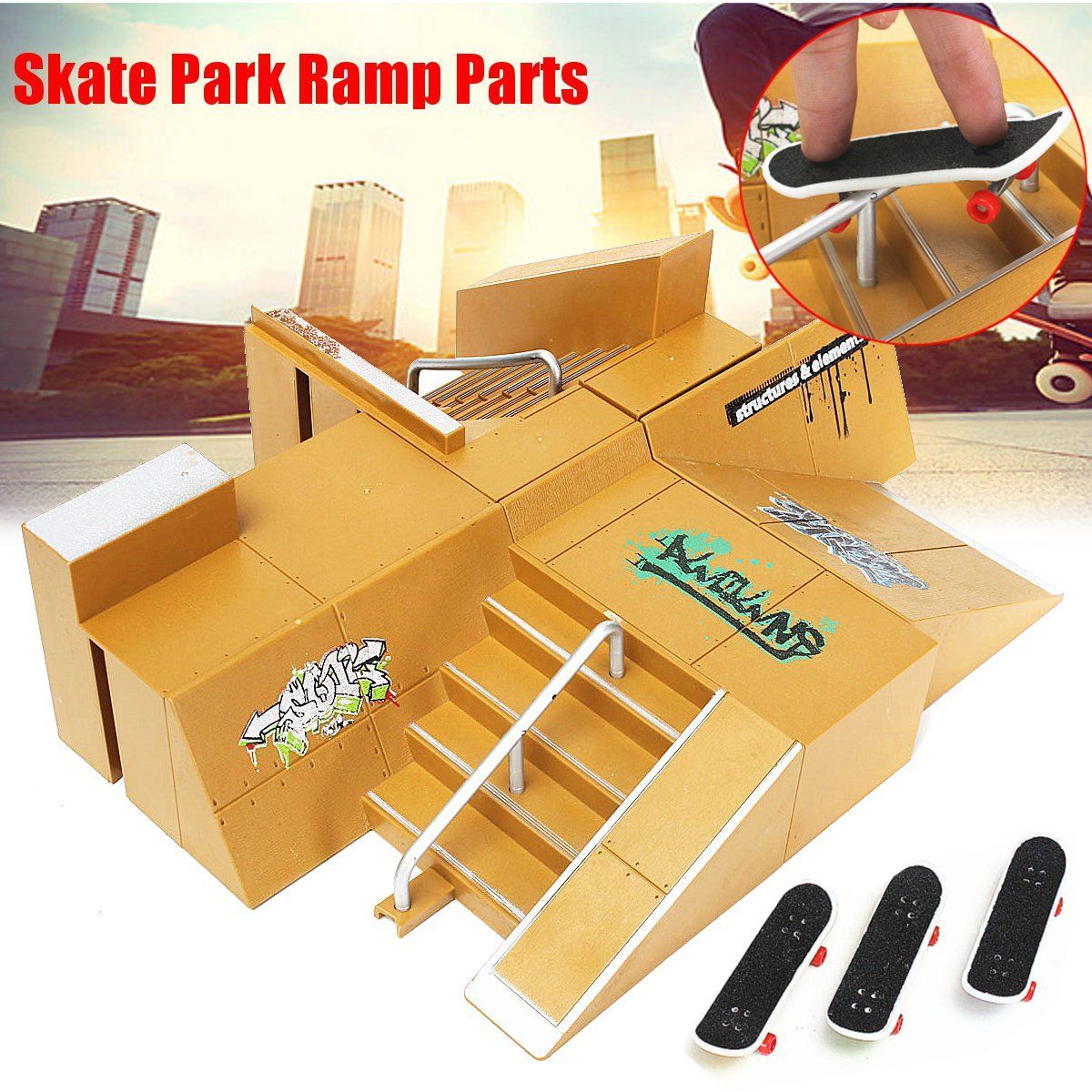 Skate-Park-Ramp-Parts-For-Tech-Deck-Fingerboard-Finger-Board-Ultimate-Parks-92D-Accessories-1619469