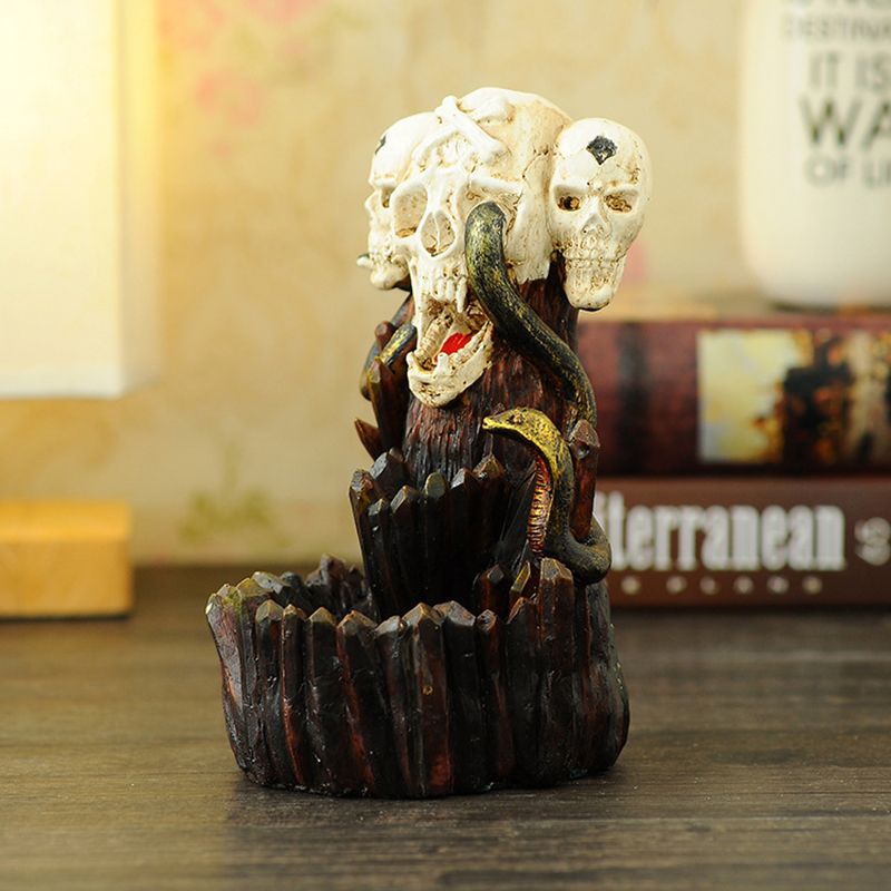 Skeleton-Backflow-Incense-Burner-Censer-Holder-Decor-Gift-Zen-Buddhist-1638813