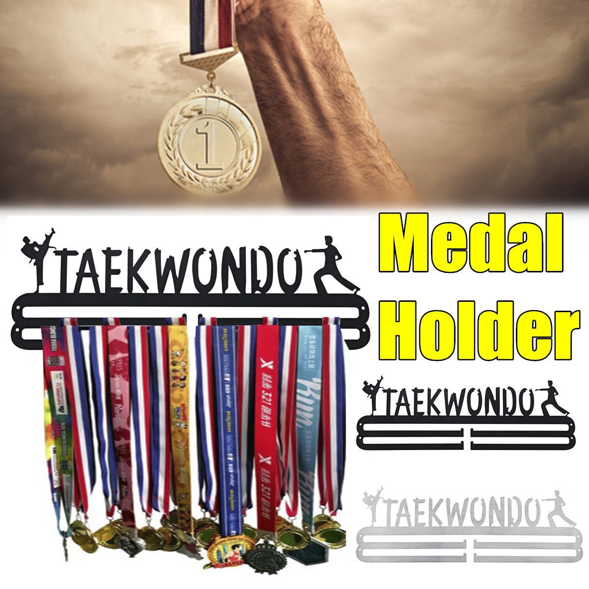 Stainless-Steel-Wall-Mount-Display-Taekwondo-Medal-Hanger-Holder-Rack-Sport-Decorations-1599785