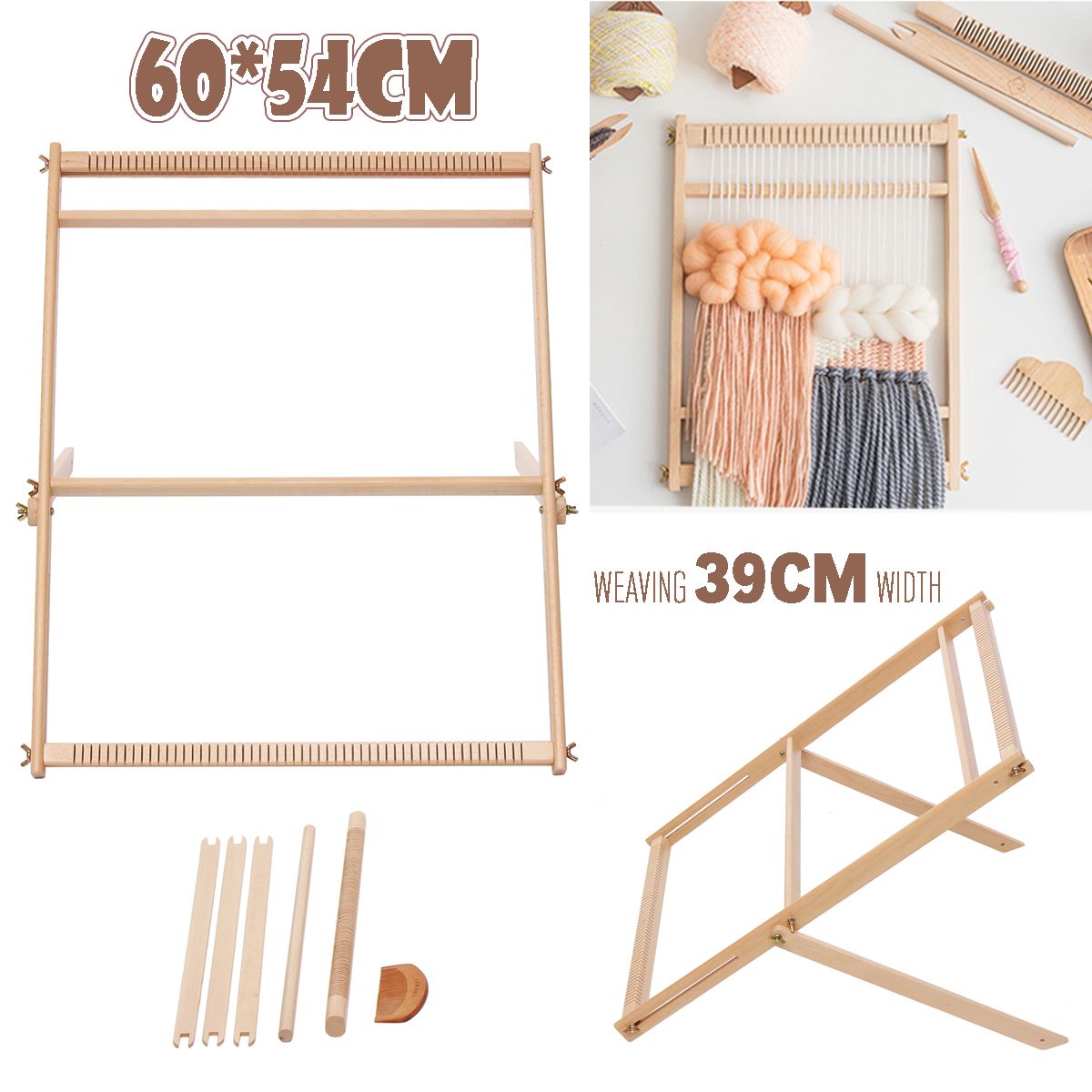 Standing-DIY-Woven-Set-Weaving-Loom-Kit-Looms-Wooden-Tapestry-Hand-Knitted-Machine-1753097