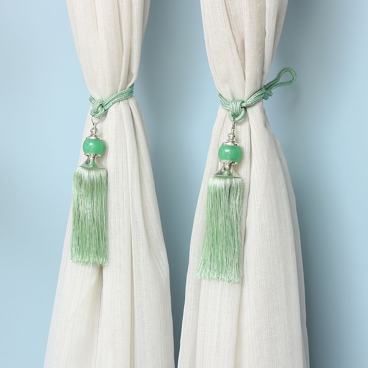 Tassel-Curtain-Tiebacks-Fringe-Curtain-Tie-Backs-Room-Decor-Light-Polyester-Bead-1751658