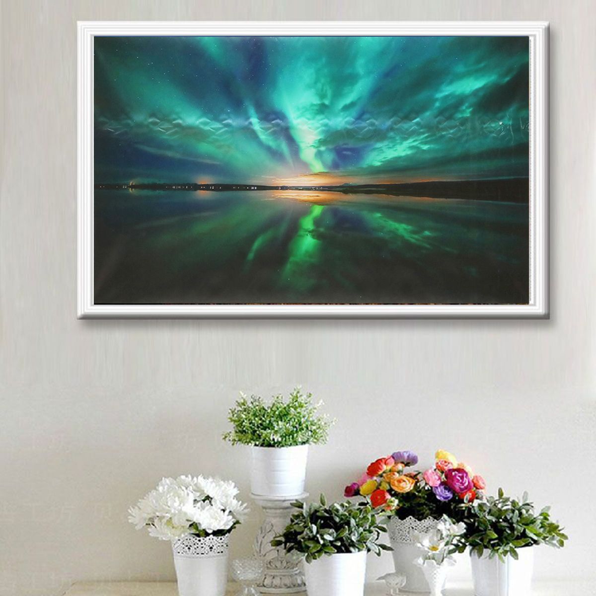 Teal-Northern-Lights-Canvas-Prints-Paintings-Picture-Wall-Home-Art-Decorations-1554278