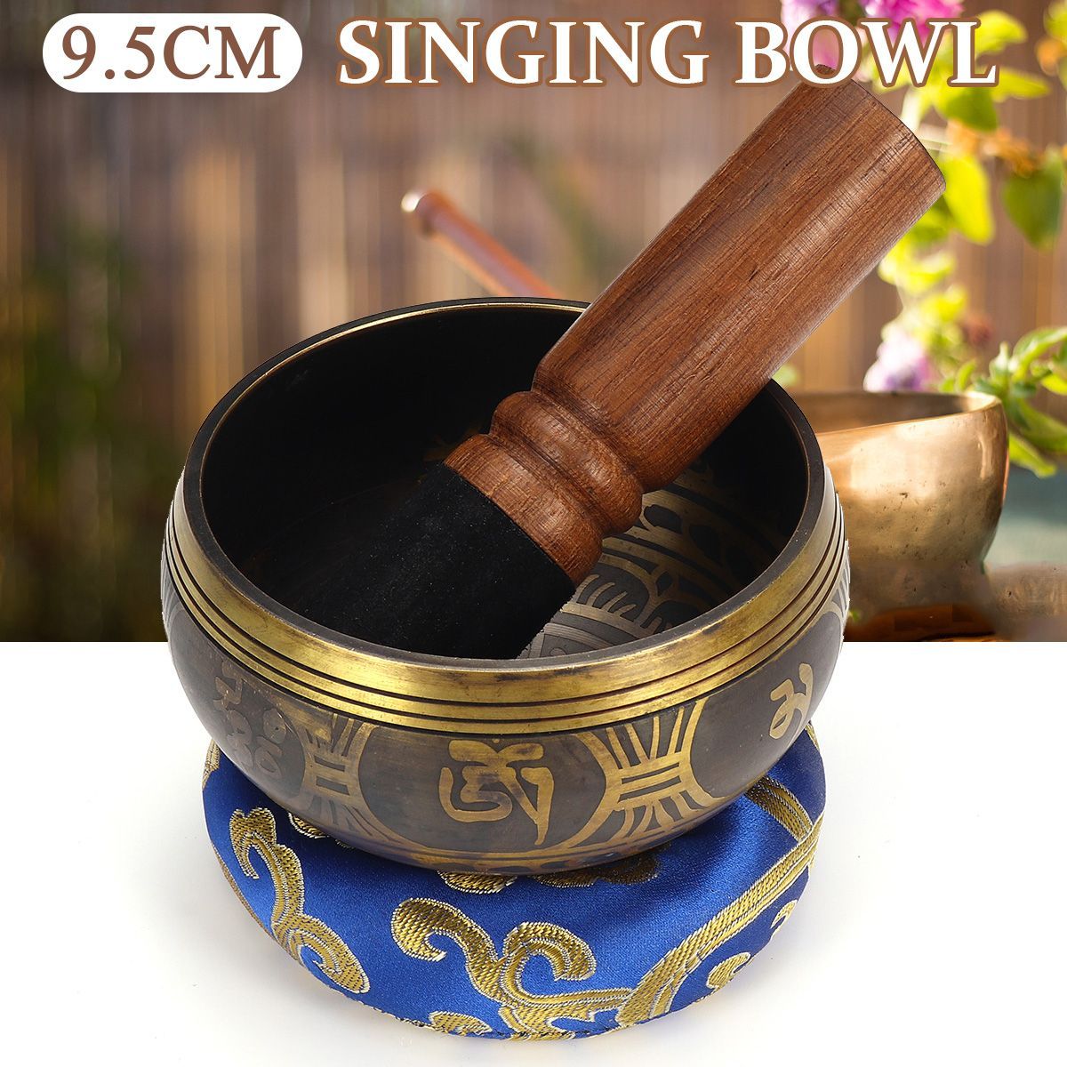 Tibetan-Singing-Bowl-Set-Yoga-Buddhism-Nepal-Chakra-Meditation-Copper-Crafted-1760422